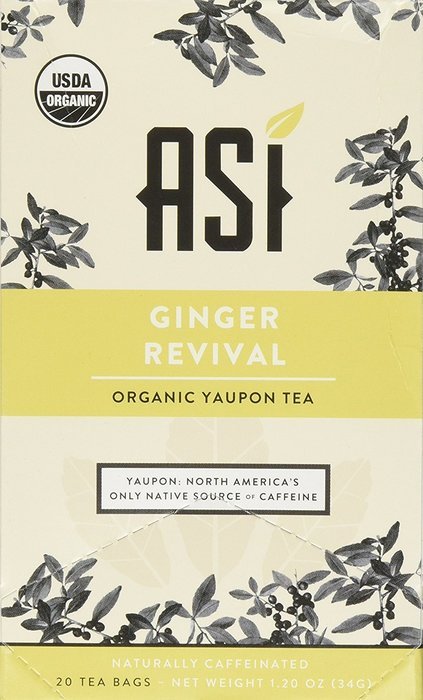 Asi Yaupon Tea Organic Box, Ancient Wellness - Traditional, 20 Tea Bags N2
