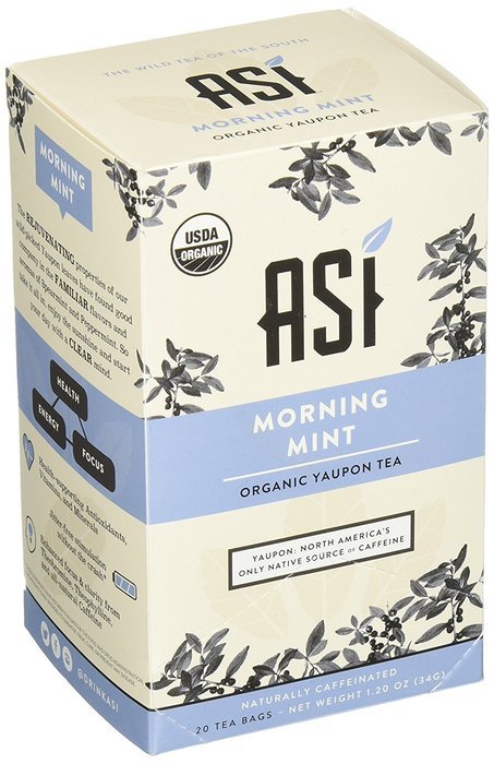 Asi Yaupon Tea Organic Box, Ancient Wellness - Traditional, 20 Tea Bags N3