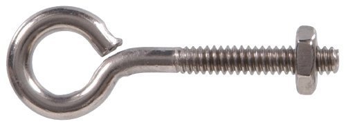The Hillman Group The Hillman Group 4283 10-24 x 2 In. Stainless Steel Eye Bolts with Nut (10-Pack) by The Hillman...