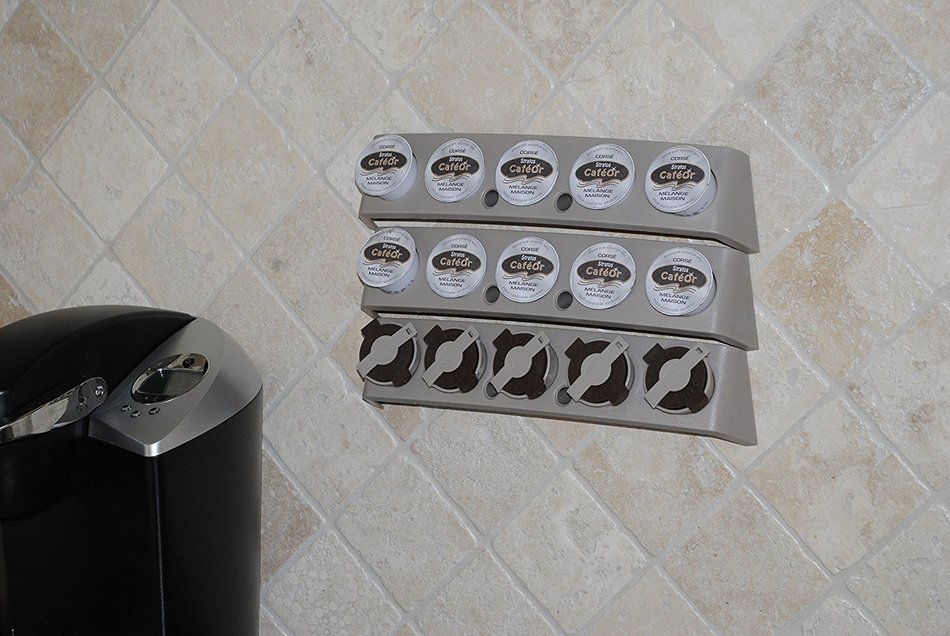 K Cup Holder- Special Designed, Space Saver, Universal Position "K Cup Rack" for Convenient Use (Beige). No K...