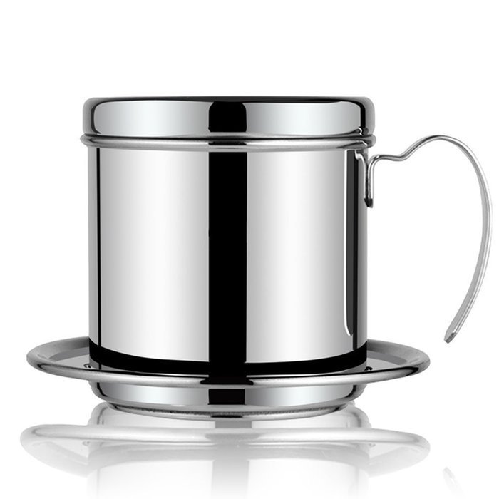 Kteam Coffee Maker Pot, Stainless Steel Vietnamese Coffee Drip Filter Maker Single Cup Coffee Drip Brewer - Portable...