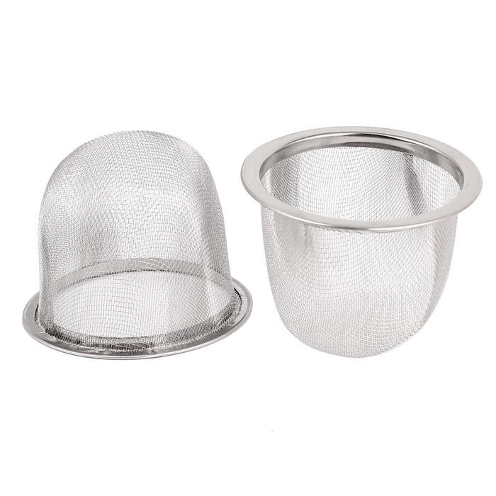 uxcell Metal Mesh Net Tea Leaves Spice Strainer Teapot Filter 65mm Dia 2pcs