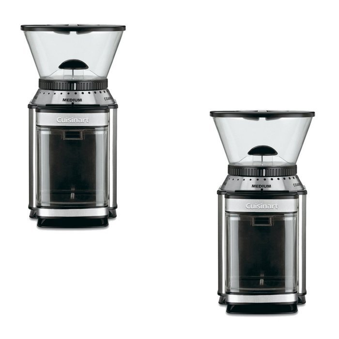 Cuisinart&Acirc;&nbsp;8-oz Brushed Stainless Burr Coffee Grinder - Cuisinart Model - DBM-8 - Set of 2 Gift Bundle