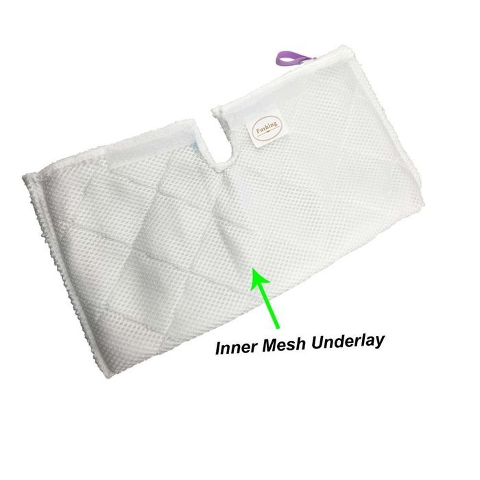 Fushing 10Pcs Microfiber Replacement Cleaning Pads for Shark Steam Pocket Mops S3501 S3601 S3901 N6
