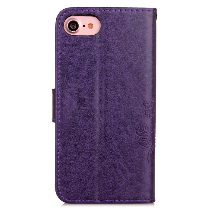 iPhone 7 Case, iPhone 7 Wallet Case,PHEZEN Beauty Flower Girl Cat Design PU Leather Wallet Case Stand Flip Case... N6