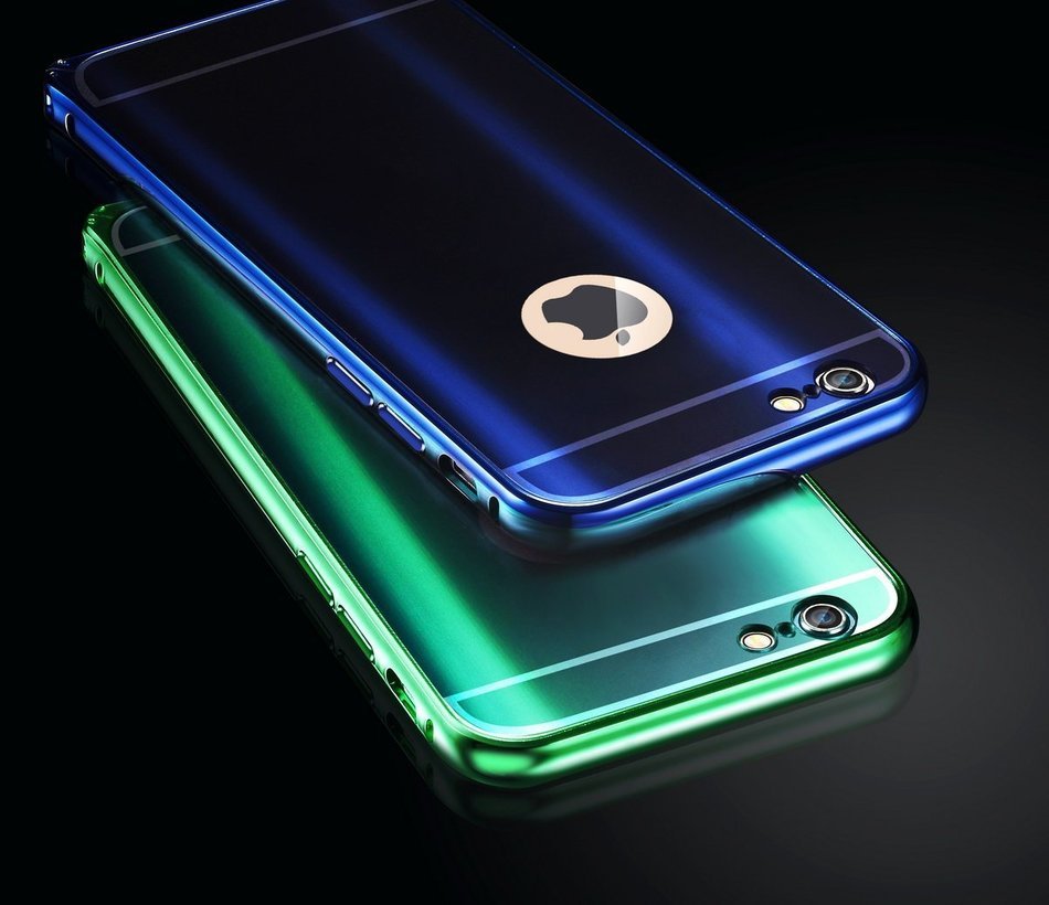 For iPhone 6 Case, Aroko Luxury Air Aluminum Metal Bumper Detachable + Mirror Hard Back Case ,2 in 1 cover ,Ultra... N2