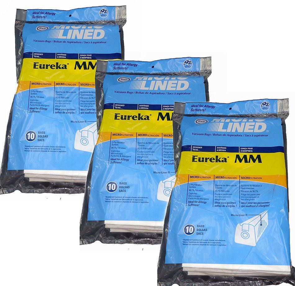 Eureka MM Micro-lined Mighty Mite & Sanitaire Allergen Filtration Vacuum Cleaner Bags (20) N3