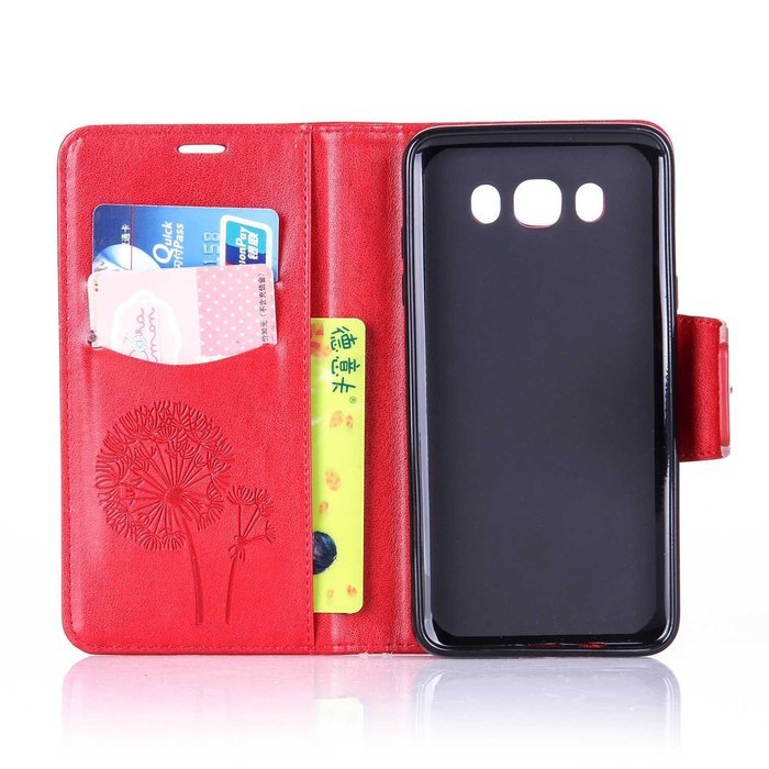 Galaxy J7 2016 Case,Galaxy J7 2016 Cover,ikasus Glitter Diamond Embossing Flowers Lily Butterfly PU Leather Flip... N39