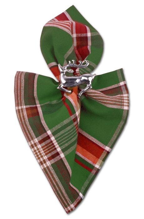 DII Christmas Holiday Holly Jolly Plaid Napkin, Set of 6 N63