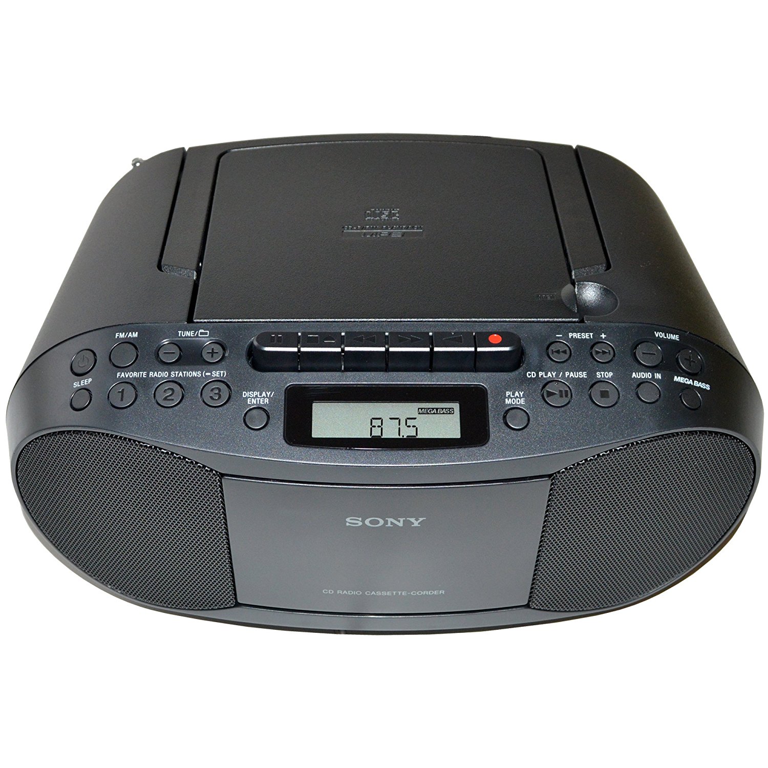 Sony CD Radio Cassette Recorder Bundled with AC Power Auxiliary Cable ...