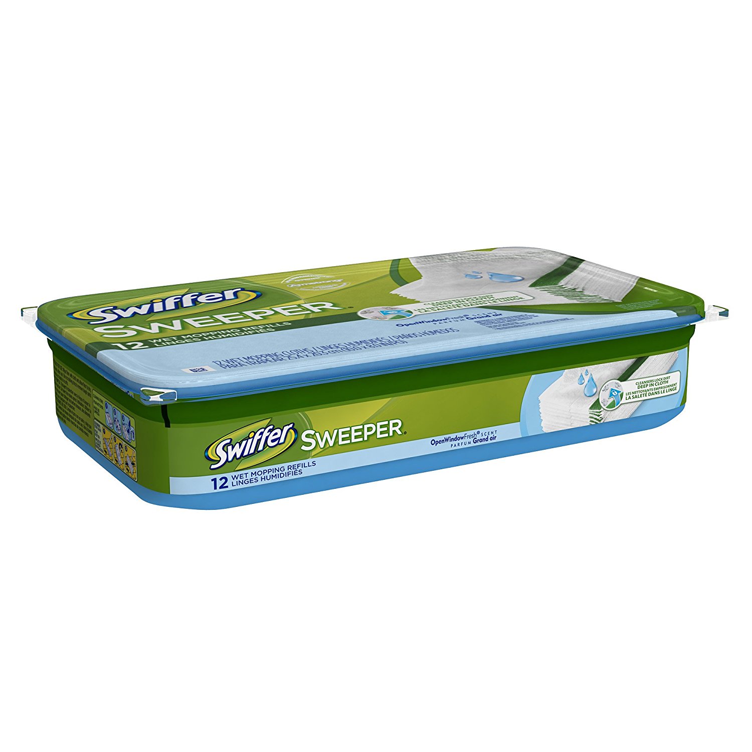 Swiffer Sweeper Wet Mopping Pad Refills For Floor Mop Open Window Fresh ...