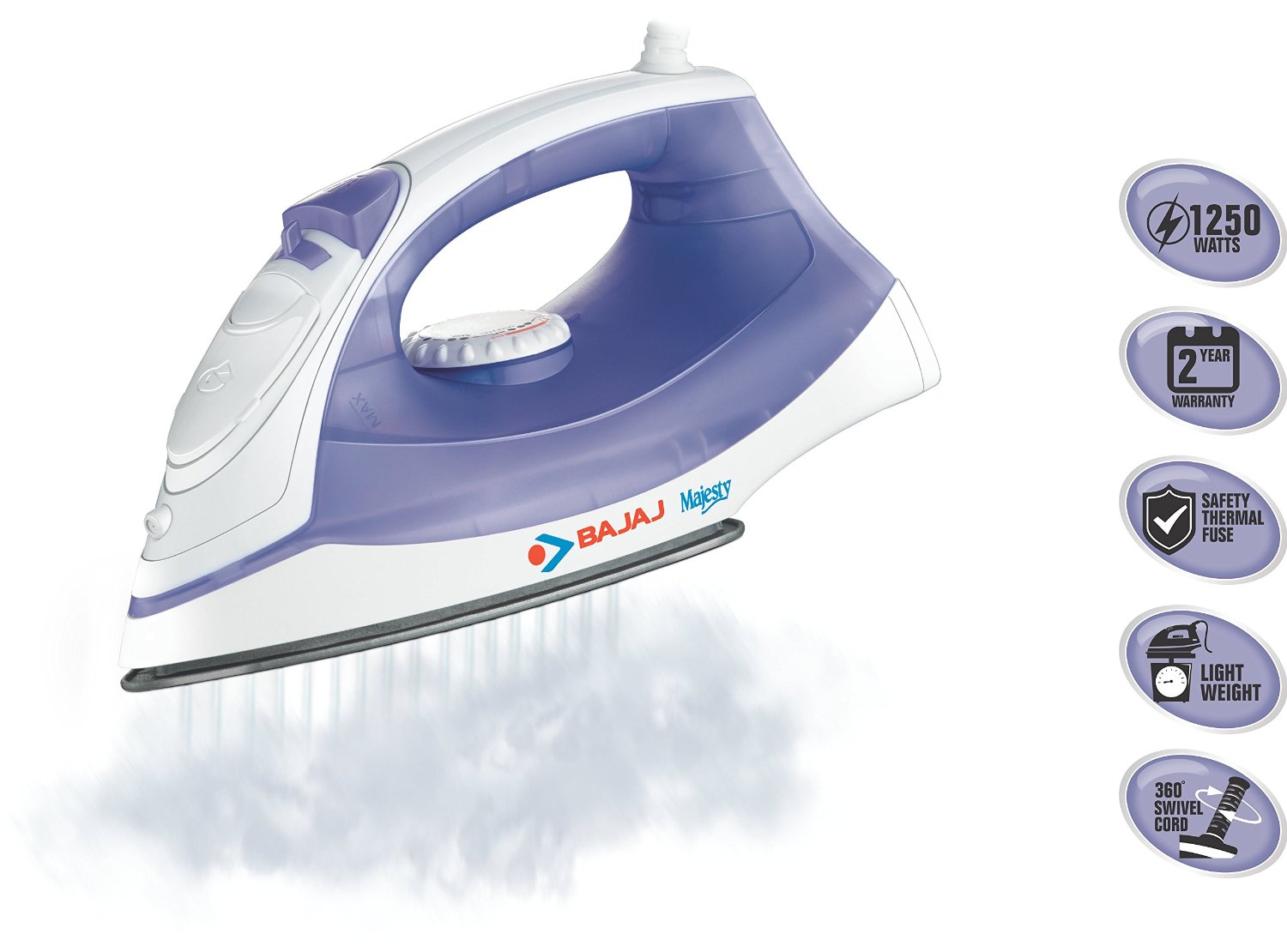 Bajaj Majesty Mx 3 1250Watt Steam Iron N7 free image download