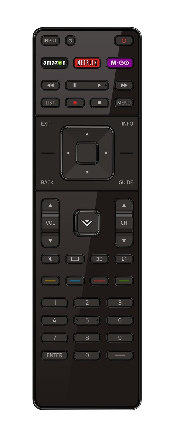 XRT510 Remote Control Replacement For VIZIO M-Series Smart TVs - Works Out Of Box
