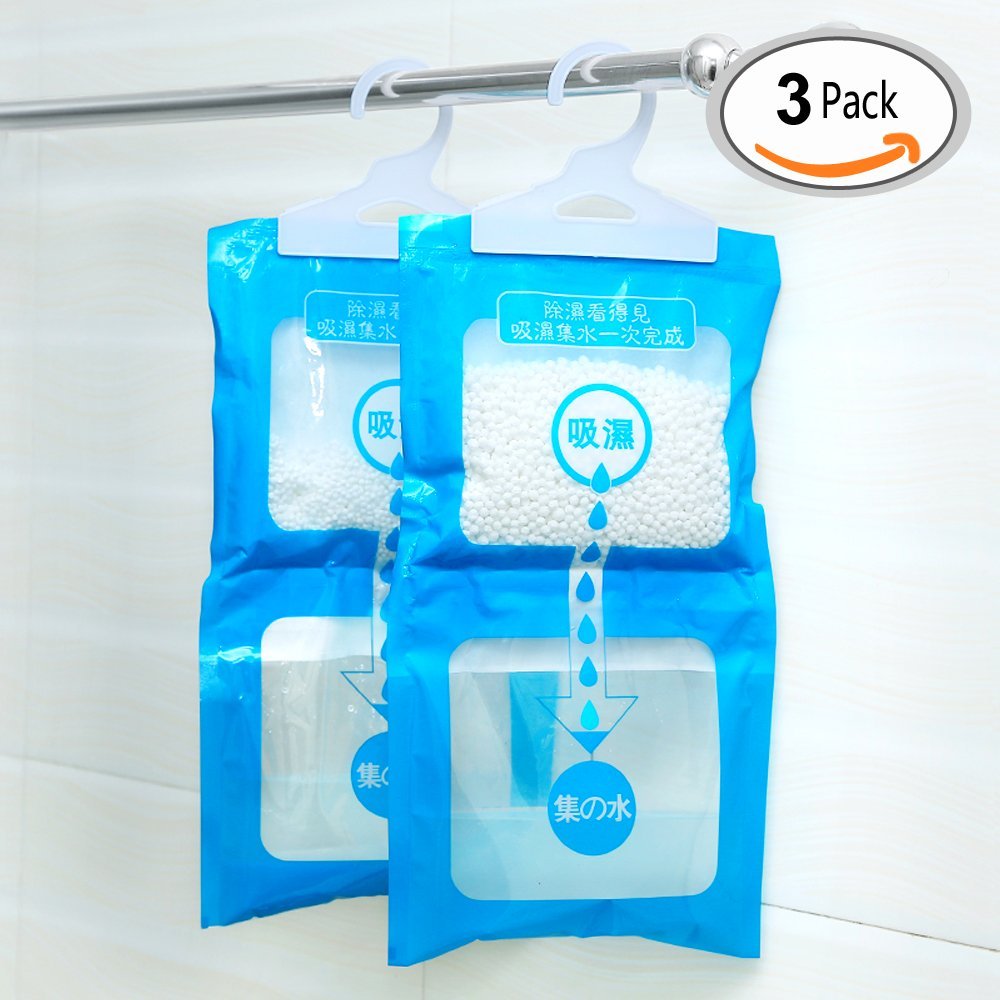 Travelmall 3 pack Kitchen Bathroom Closet Wardrobe Hanging Hygroscopic ...