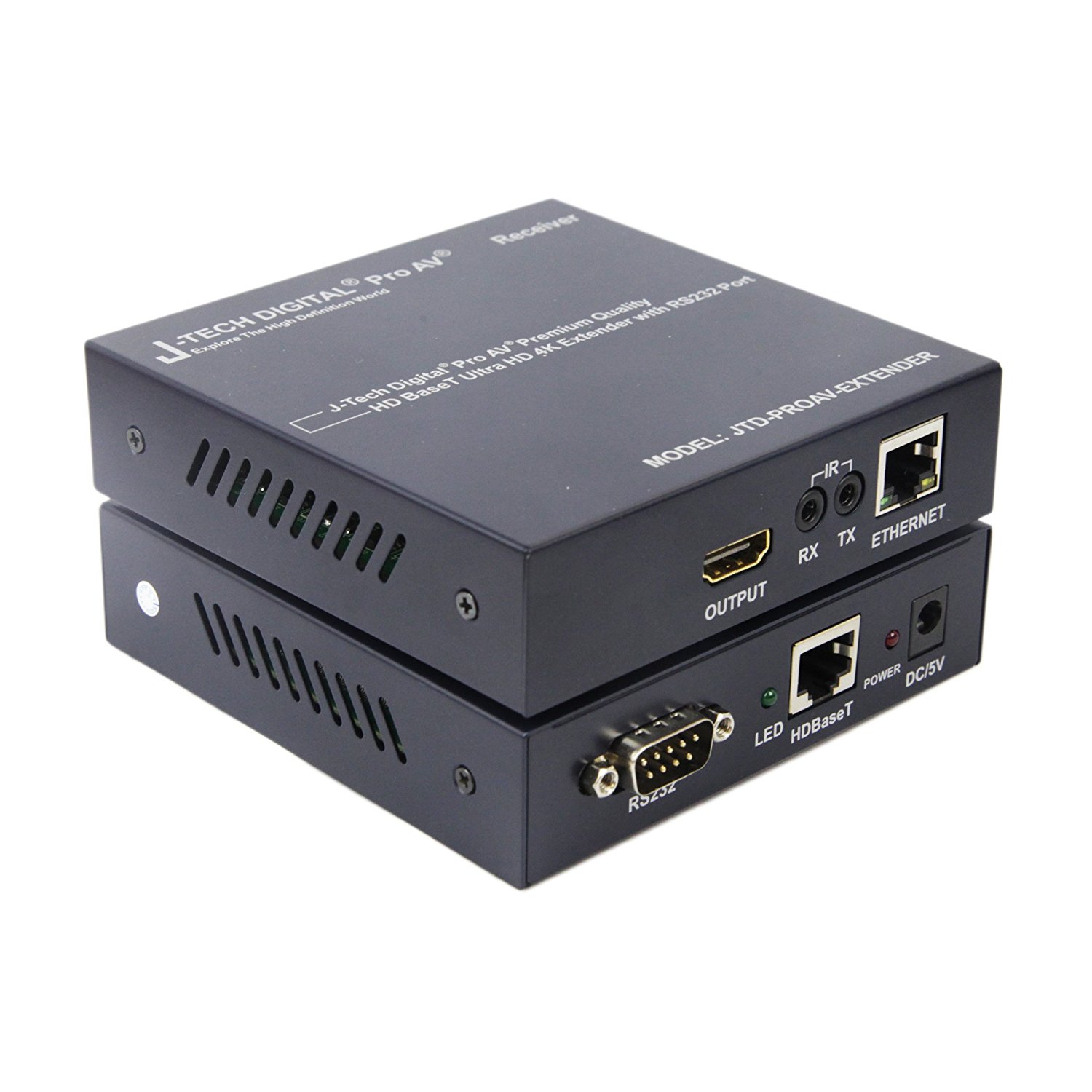 J Tech Digital Receiver Only Hdmi Extender Over Tcp Ip Ethernet Over Single Cat E Cat Cable