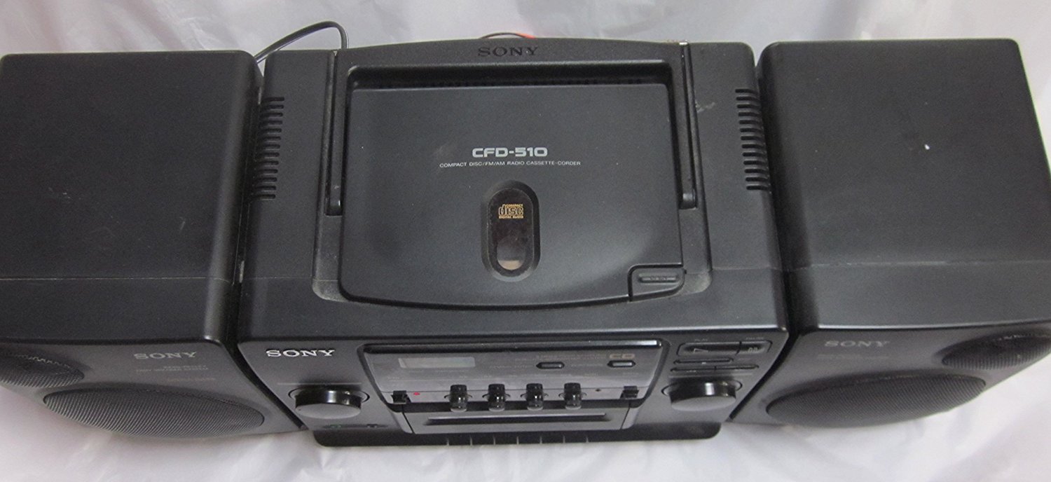 Sony Cd Radio Cassette Corder Cfd 510 1994 Boombox N4 Free Image Download 5921