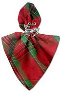 DII Christmas Holiday Holly Jolly Plaid Napkin, Set of 6 N66