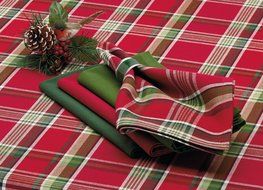 DII Christmas Holiday Holly Jolly Plaid Napkin, Set of 6 N70