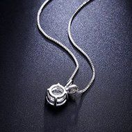 Fashion Womens Jewelry Charm Crystal Zircon Pendant Chain Statement Bid Necklace N3