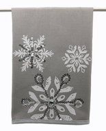 Manor Luxe Glistening Snow Christmas Tea Towel, 16 x 22"