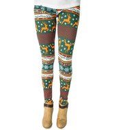 PHOTNO Women Skinny Christmas Elk Print Stretchy Pants Slim Leggings N4