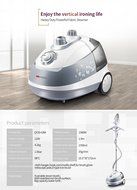 Summer Promotion Kazoo 2700 ml Professional Garment Clothes Fabric Steamer Portable Wrinkle Remover Iron Steam