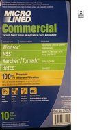 Windsor Versamatic Upright Vacuum Paper Bags (2 packs = 20 Bags total)