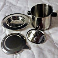 Vietnamese Coffee Filter Set, Slow Drip Infuser, Single Serving, Stainless Steel