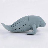 Teapot Cute Manatee Shaped Infuser Tea Strainer Coffee &amp; Tea Sets Silicone Manatee Tea Infuser