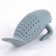 Teapot Cute Manatee Shaped Infuser Tea Strainer Coffee &amp; Tea Sets Silicone Manatee Tea Infuser N2
