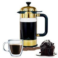 French Coffee Press - 8 Cup/4 Mug Stainless Steel Coffee & Tea Maker. 1 Liter | 34 Oz Coffee and Tea Pot With...