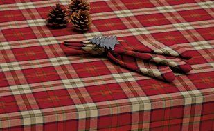 DII Christmas Holiday Holly Jolly Plaid Napkin, Set of 6 N74