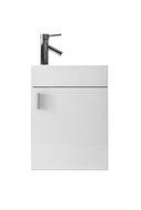 Virtu JS-50416-GW Carino Single Bathroom Vanity Cabinet Set, 16, Gloss White by Virtu USA