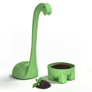 Baby Dino Loose Leaf Tea infuser with Long Handle Neck &amp; Cute Ball Body. Not a Shark, Nessie or t rex it&rsquo;s a deep...