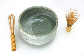 Ryu Mei White Hake Matcha Chawan Japanese Ceremony Tea Bowl #47113 N3