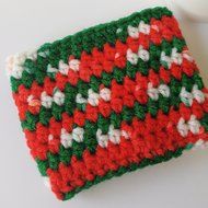 Travel Mug Coffee Sleeve Red White Green