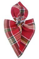 DII Christmas Holiday Holly Jolly Plaid Napkin, Set of 6 N84