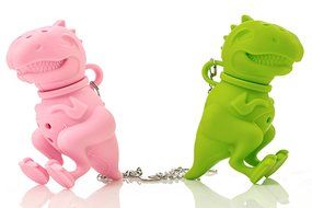 Wishstone Mr &amp; Miss T-Rex Dinosaur Tea Infuser Dino Cute Tea Infuser Set of 2 - Green And Pink - Good Addition...