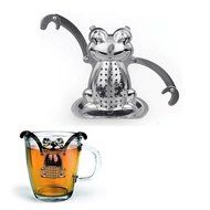 Stainless Steel Dunkin Monkey Tea Infuser &amp; Drip Tray (Monkey) N2