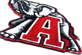Alabama Crimson Tide Embroidered Sew on Patch for Collection with Free Shipping By Botan