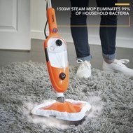 VonHaus 10 in 1 Upright and Handheld Steam Mop Cleaner with 2 Microfiber Pads and Multiple Attachments N8