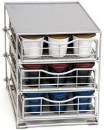 Lipper International 8670G In-Cabinet Coffee Pod Drawer, Grey