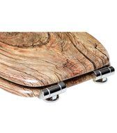 Soft Close Toilet Seat | Many Different Designs | Stable Hinges | Easy to mount surface (Rustic) by Sanilo N3