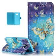 Galaxy A5 2016 Case,ikasus Shiny Glitter Diamond Colorful Art Painting PU Leather Flip Wallet Pouch Stand Credit... N9