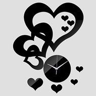EverTrust(TM) top fashion promotion love black modern acrylic quartz clocks wall watch home decor diy 3d mirror... N3