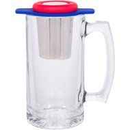 Premium Stainless Steel Tea Infuser Strainer - Standard Size Tea Strainer with Silicone Lined Lid with Finest... N3