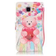 Galaxy A5 2016 Case,ikasus Shiny Glitter Diamond Colorful Art Painting PU Leather Flip Wallet Pouch Stand Credit... N12