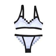 PHOTNO Women Lingerie Stitching Underwear Suits N2