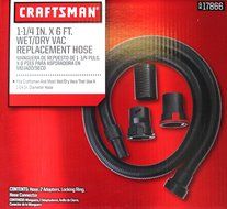 Craftsman 1 1/4-inch x 6-foot Wet/Dry Vac Replacement Hose