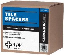CUSTOM BLDG PRODUCTS 81-P14B-B 1/4-Inch Spacer Box, 550-Pack by Custom Building Products